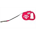 Sassy Dog Wear Wear Retractable Dog Leash, Pink - 15 ft. SA455481